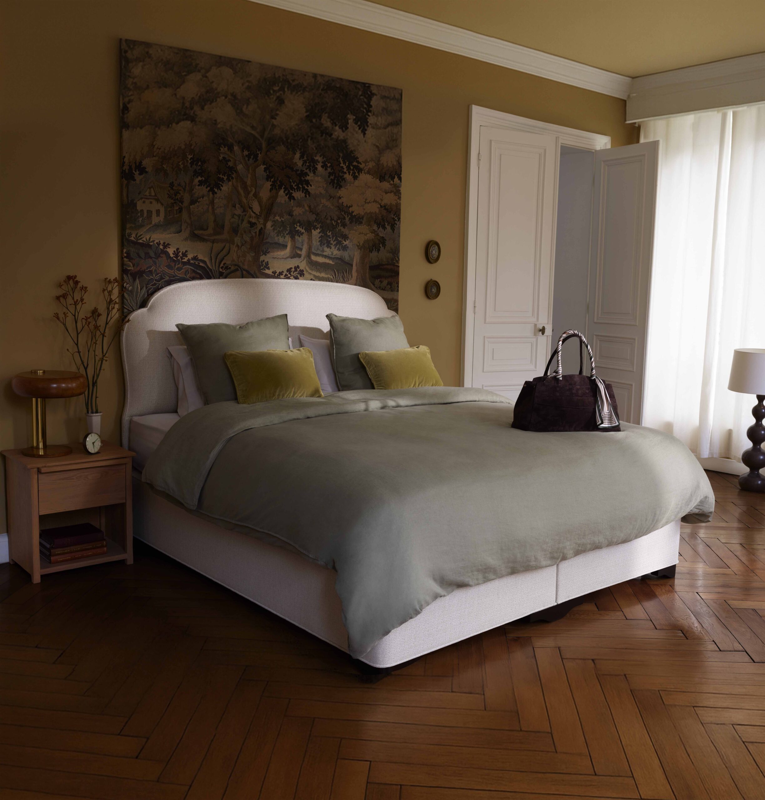 Vispring made-to-order bed in a Denver bedroom setting