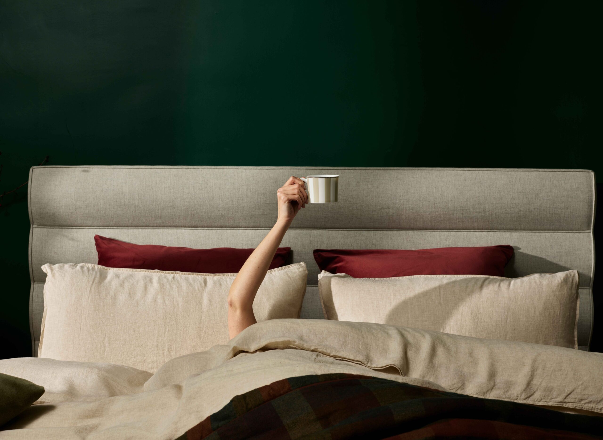 Vispring made-to-order bed in a Denver bedroom setting